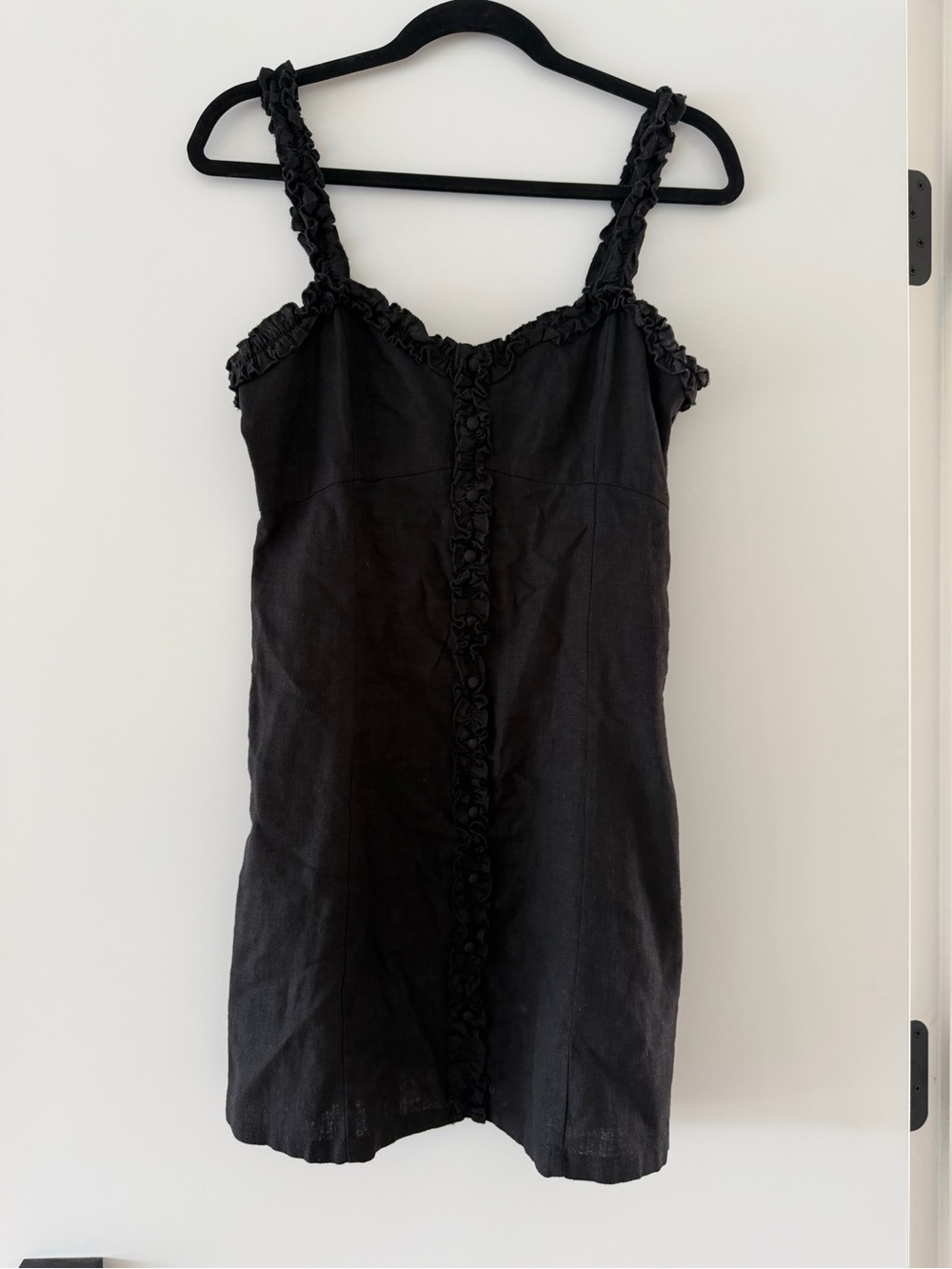 Forever 21 Black Ruffle-Trim Camisole